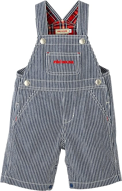 ミキハウス オーバーオール 5分丈 サロペット パンツ 男の子 ベビー 子供服 MIKI HOUSE サロペット オーバーオール ミキハウスベア 5分丈